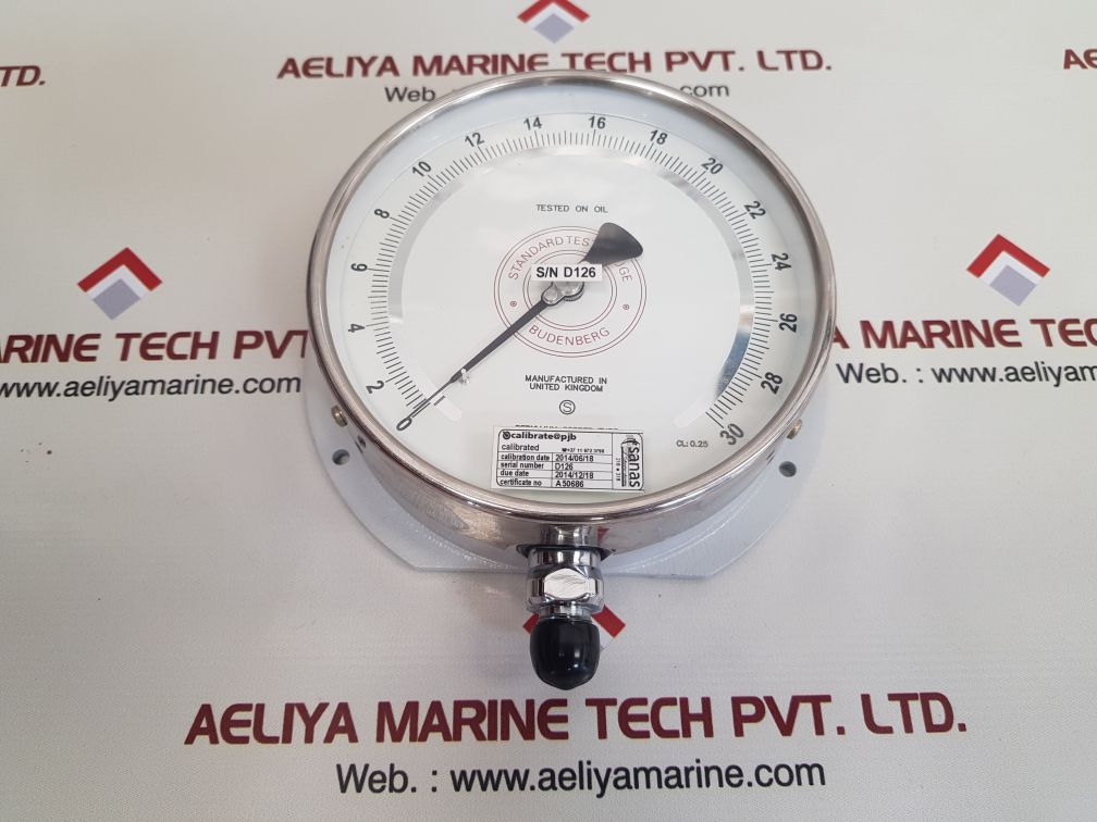 Budenberg 5214fgp standard test gauge cl 0.25