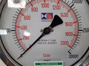 Stewarts pressure gauge 30000 psi/2000 bar