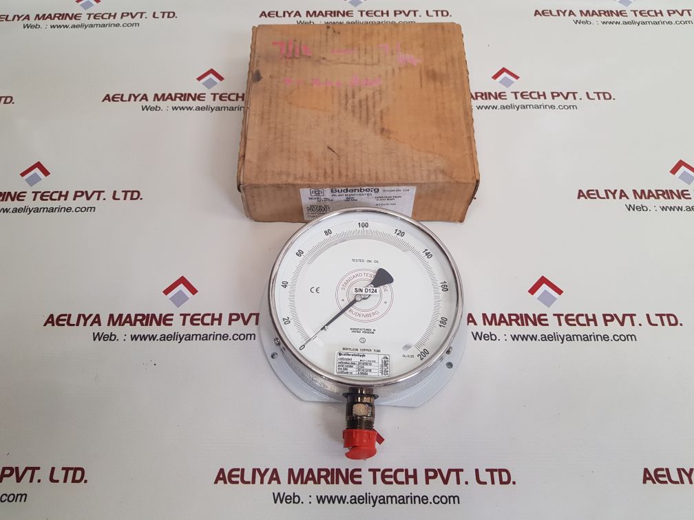 Budenberg 5214fgp standard test gauge 0-200 bar