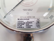 Budenberg 5214fgp standard test gauge 0-200 bar