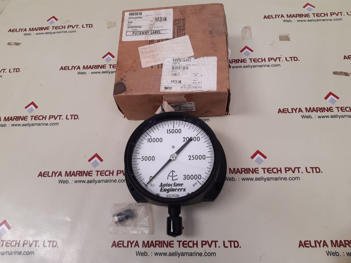 Autoclave monel k500 tube monel 400 socket pressure gauge 0-30000 psi