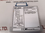 Measurement technology mtl 4043 repeater power supply Used
