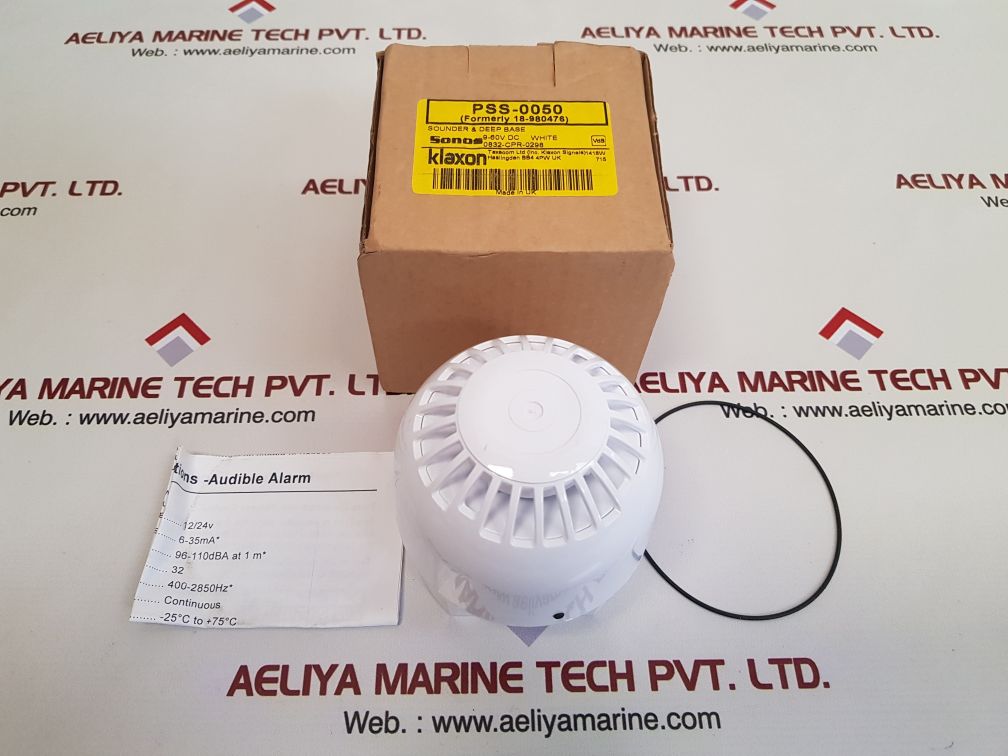 Klaxon pss-0050 sounder & deep base 12/24v