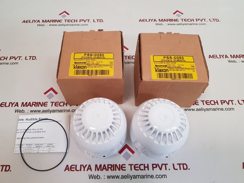 klaxon pss-0050 sounder & deep base 400-2850hz