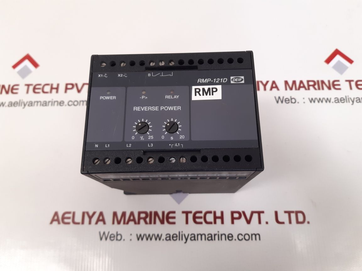 Deif Rmp-121D Reverse Power Relay 24Vdc And 110Vac 100114675.10