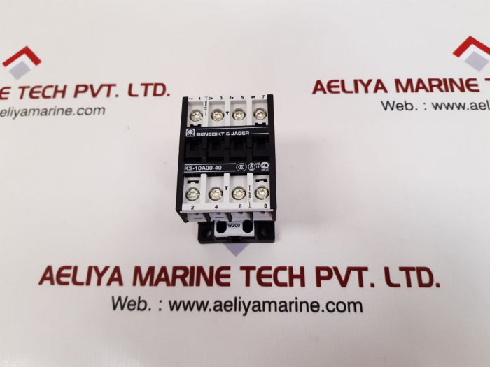 Benedikt & jager k3-10a00-40 contactor 