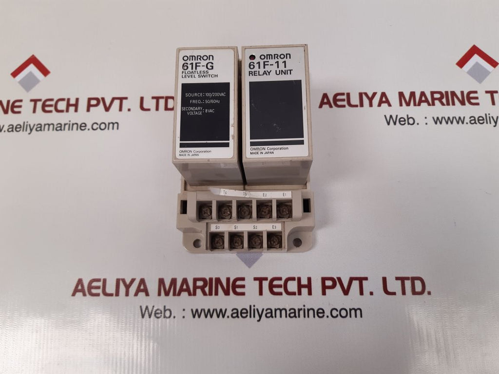 Omron 61f-g floatless level switch with 61f-11 relay unit – Aeliya Marine