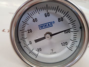 Wika ti.30 bimetal thermometer range: -20 to 120°f