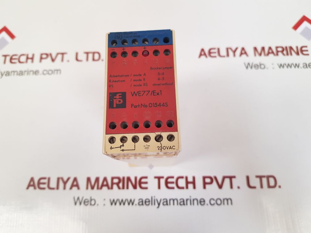 Pepperl+fuchs we77/ex1 isolation amplifier switch