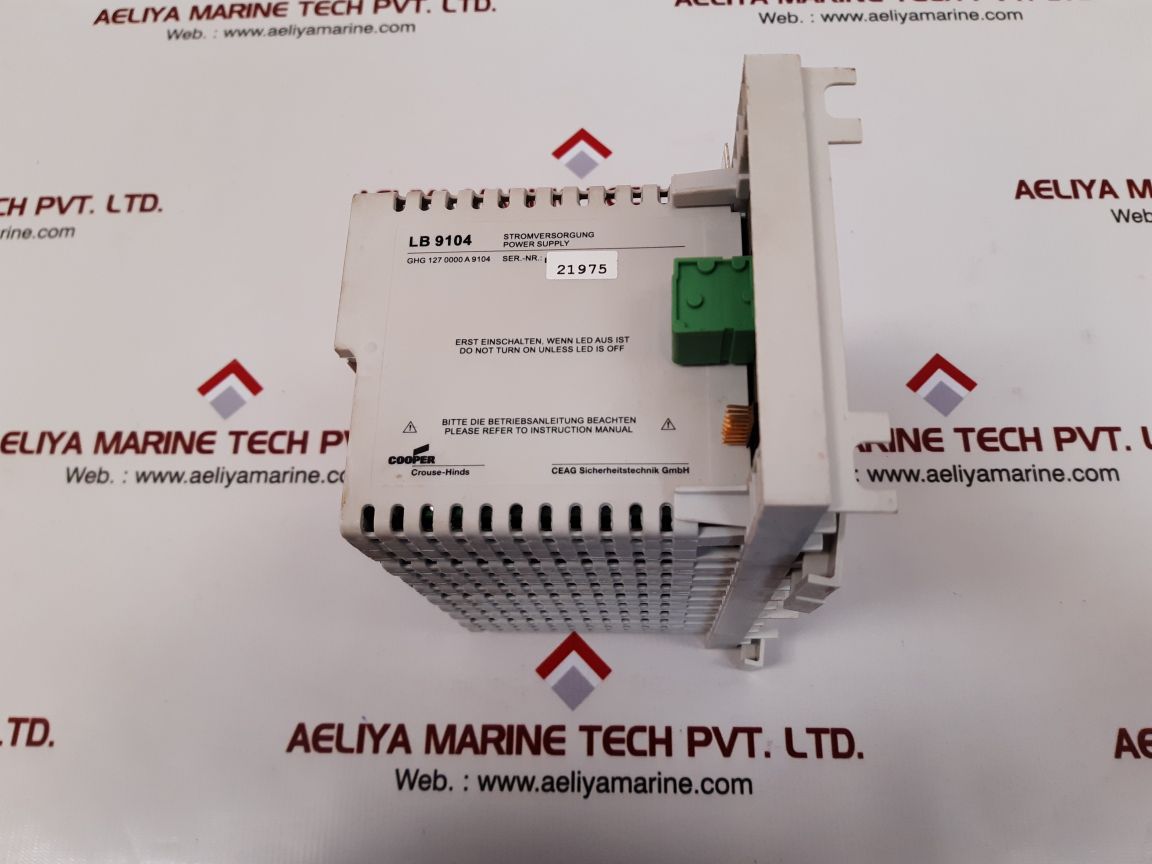 Ceag cooper lb 3101 input module with lb 9104 power supply – Aeliya Marine