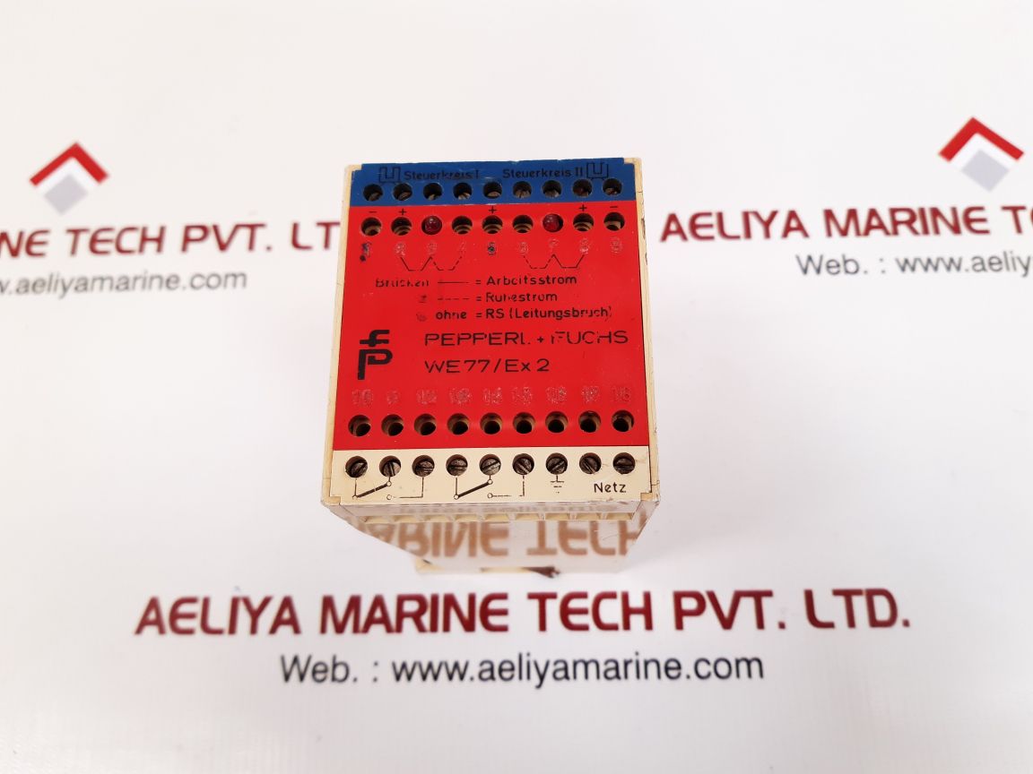 Pepperl+fuchs we77/ex2 switch isolator safety relay