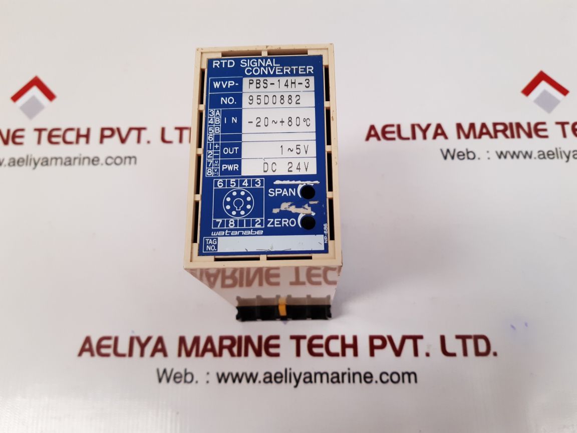 Watanabe wvp-pbs-14h-3 rtd signal converter