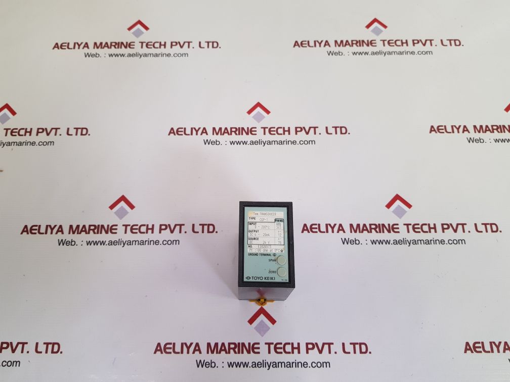 Toyo keiki cgp-1 tem. transducer used