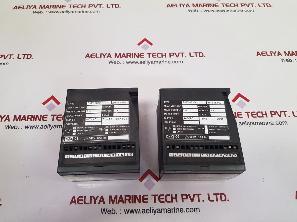 Deif Rmc-122D Short Circuit And Overcurrent Relay 440V Ac