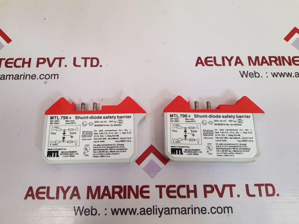 Measurement technology mtl 796+ shunt-diode safety barrier