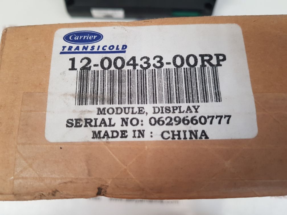 Carrier transicold 12-00433-00/rev display module 12-00433-00rp ...