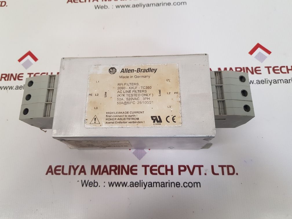 Allen-bradley 198785-q01 ac line filter model 2090-xxlf-tc350