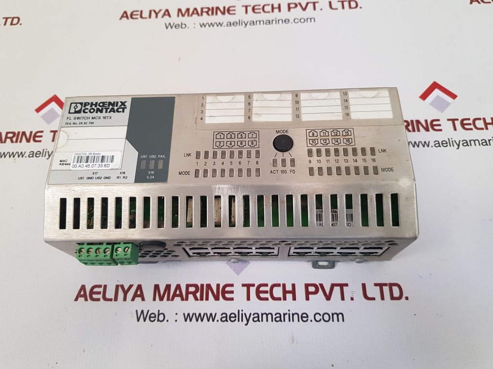Phoenix contact fl switch mcs 16tx industrial ethernet switch 2832700 