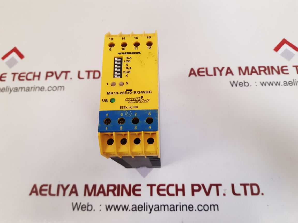 Turck mk13-22ex0-r/24vdc isolating switching amplifier used