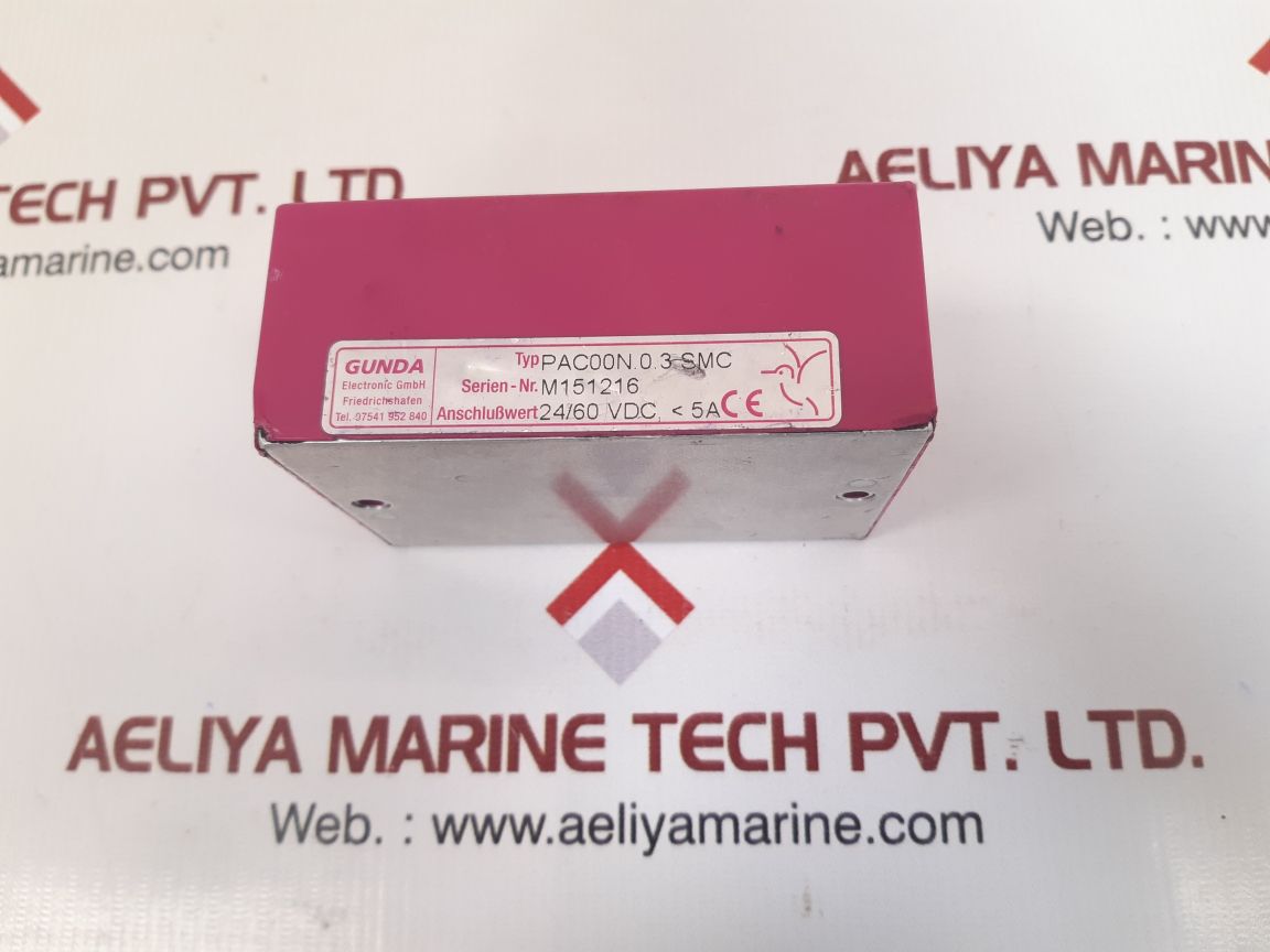 Gunda electronic pac00n.0.3.smc processor 