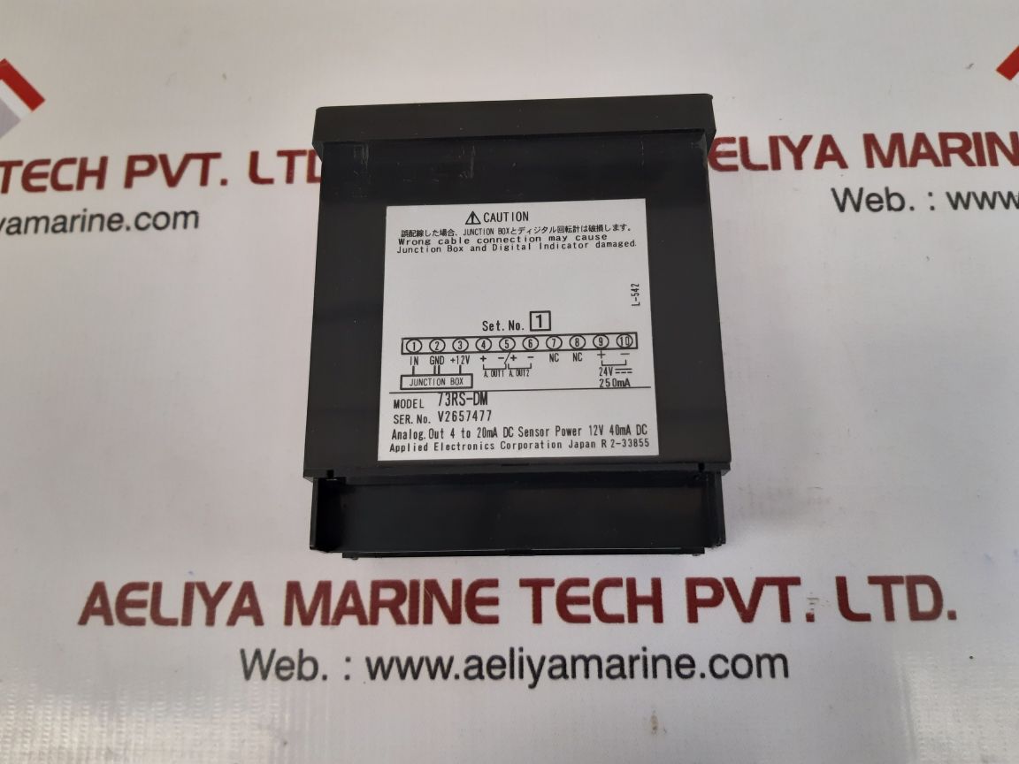 Applied electronics met-turbo 73rs-dm tachometer