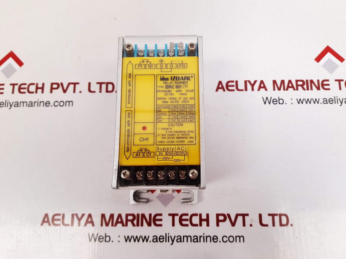 Idec Ibrc 6012R Relay Barrier Ac/Dc 250V