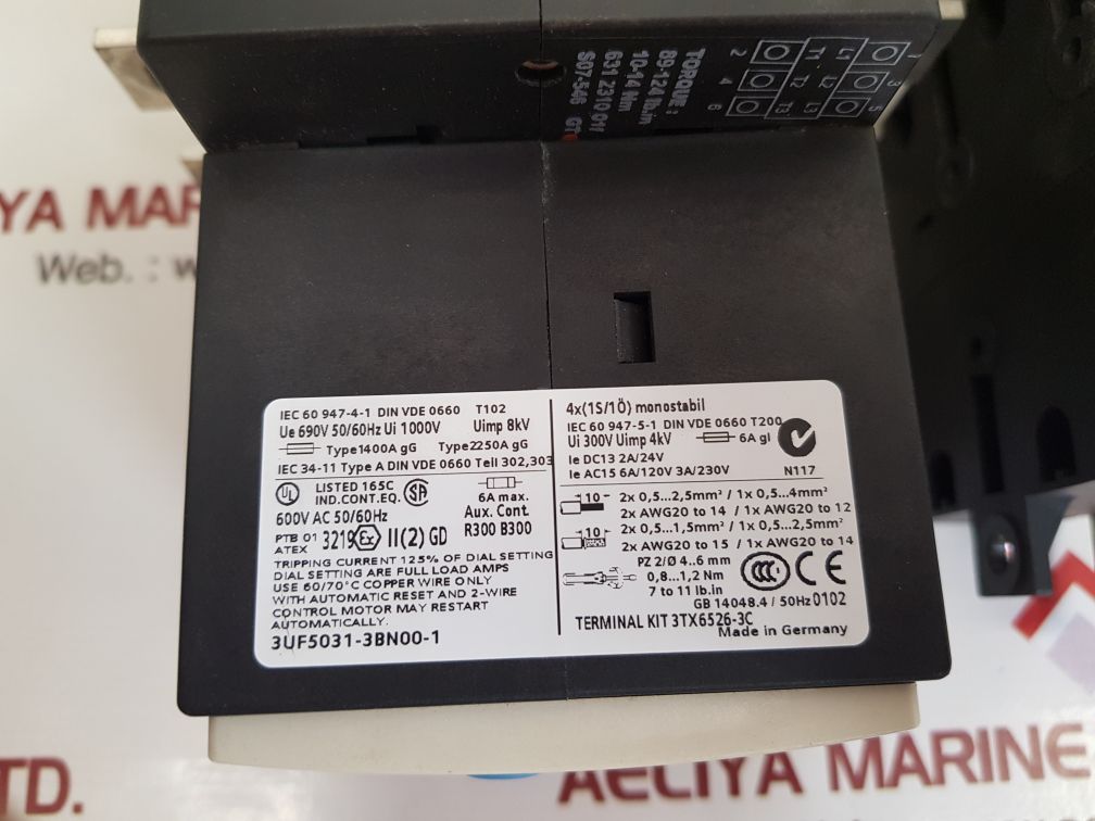 Siemens 3UF5031-3BN00-1 Profibus-DP Simocode Module Used – Aeliya Marine