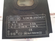 Landis & gyr lok16.250a27 boiler program control box for oil burner controller Used