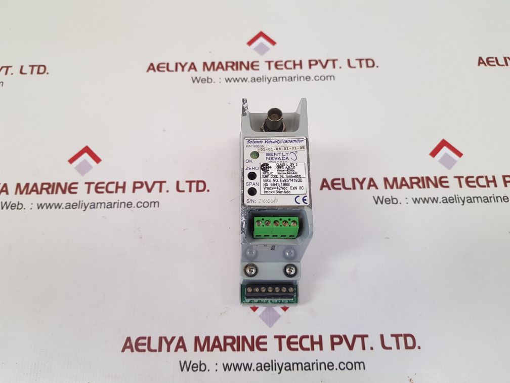 Bently nevada 1800/55 seismic velocity transmitor