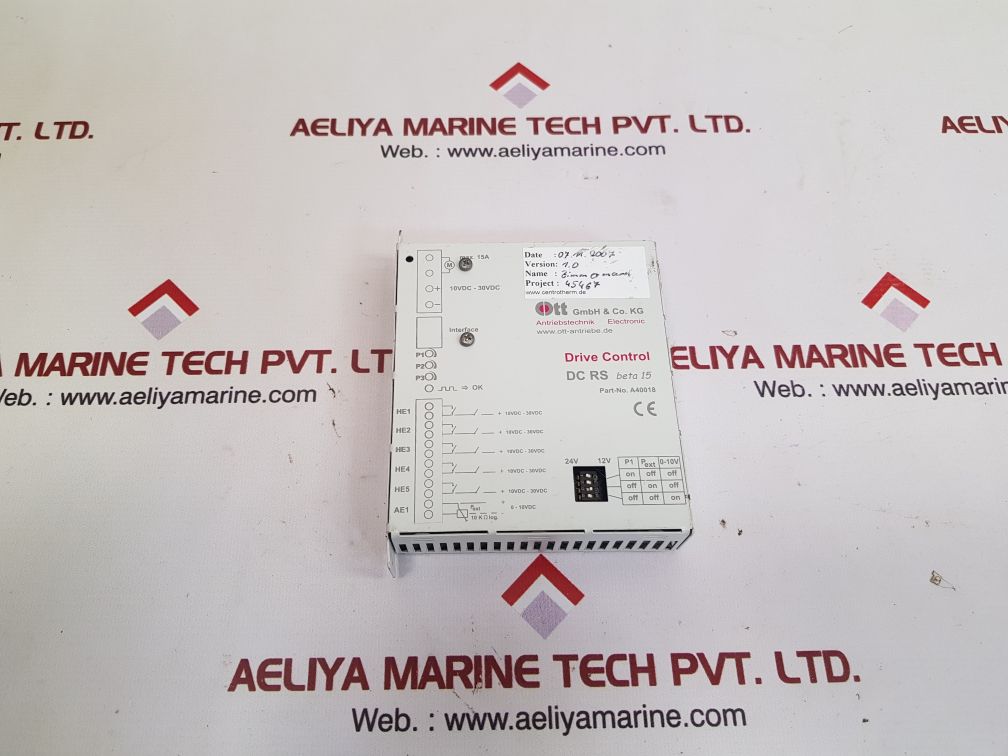Ott dc rs beta 15 drive control a40018 