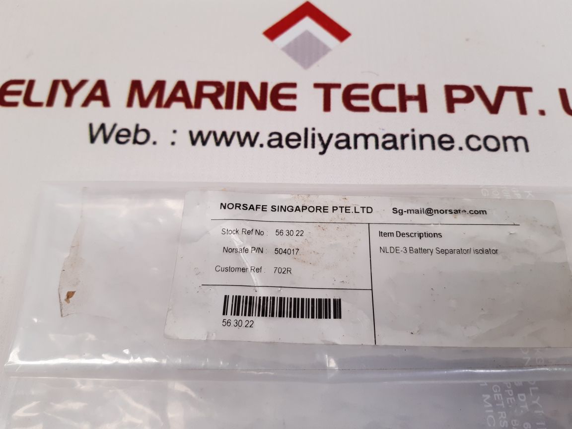 Norsafe 504017 nlde-3 battery separator/isolator