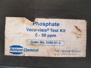 Ashland chemical vacu-vials phosphate taste kit 0-50 ppm Used