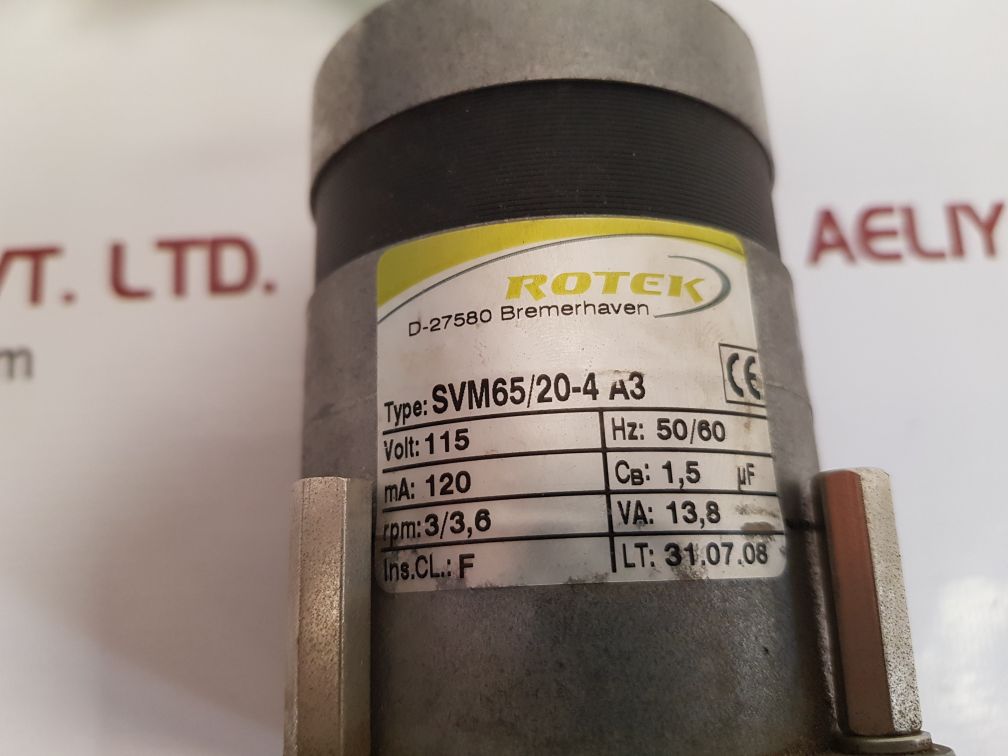 Rotek svm65/20-4a3 motor