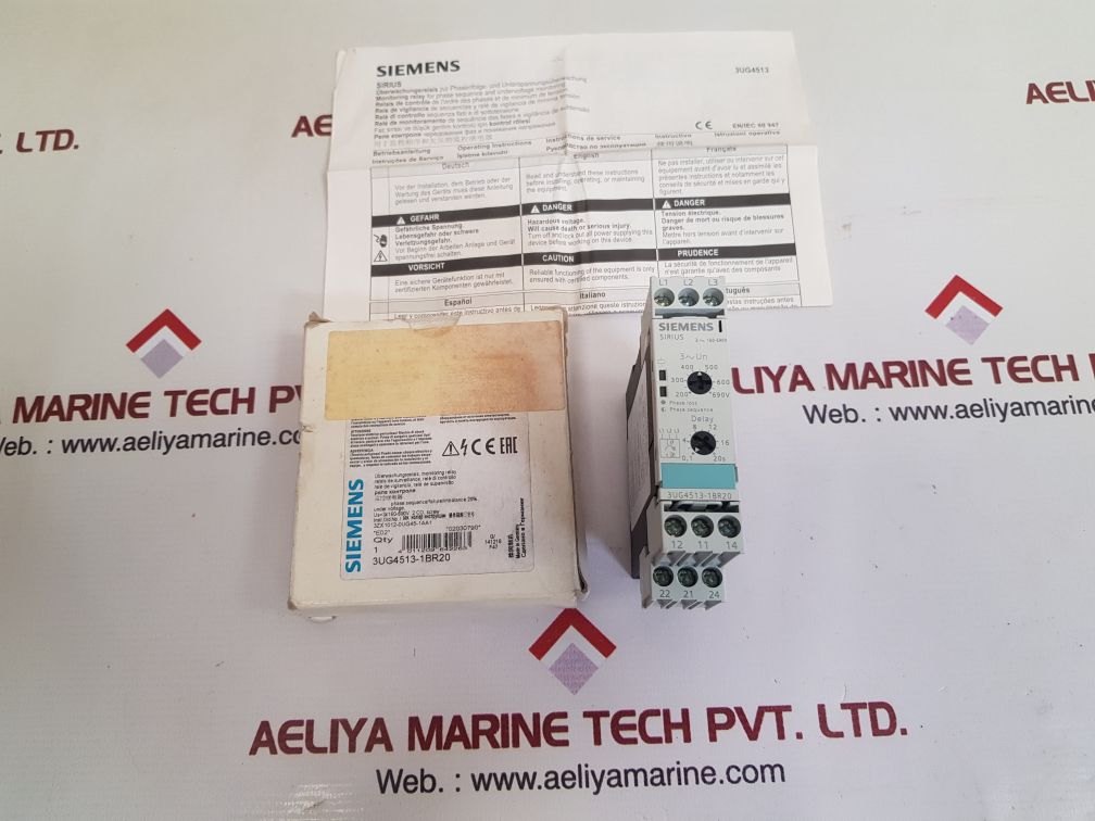 Siemens sirius 3ug4513-1br20 monitoring relay