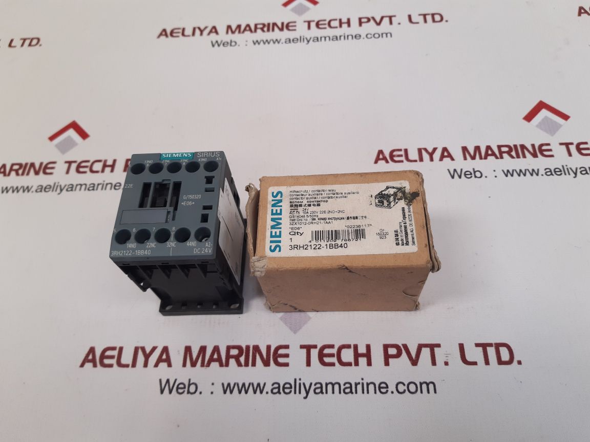 Siemens sirius 3rh2122-1bb40 contactor relay