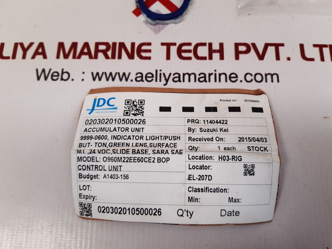 Adalet 5237-6 green explosion proof pilot light