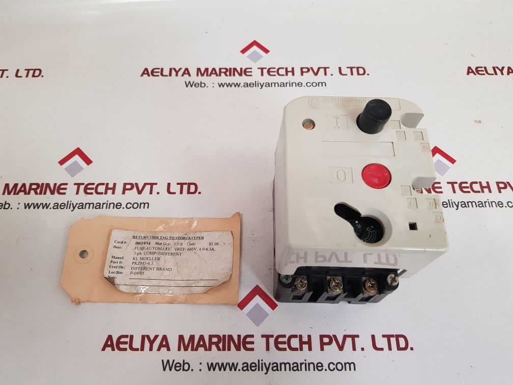 Klockner-moeller pkzm 3-6,3 starter motor