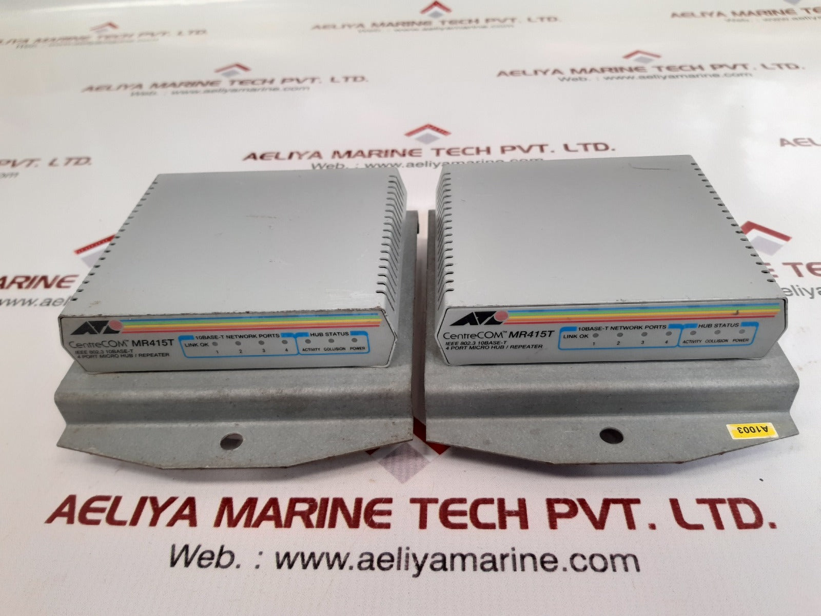 Allied telesyn centrecom mr415t ieee 802.3 10base-t 4 port micro hum/repeater