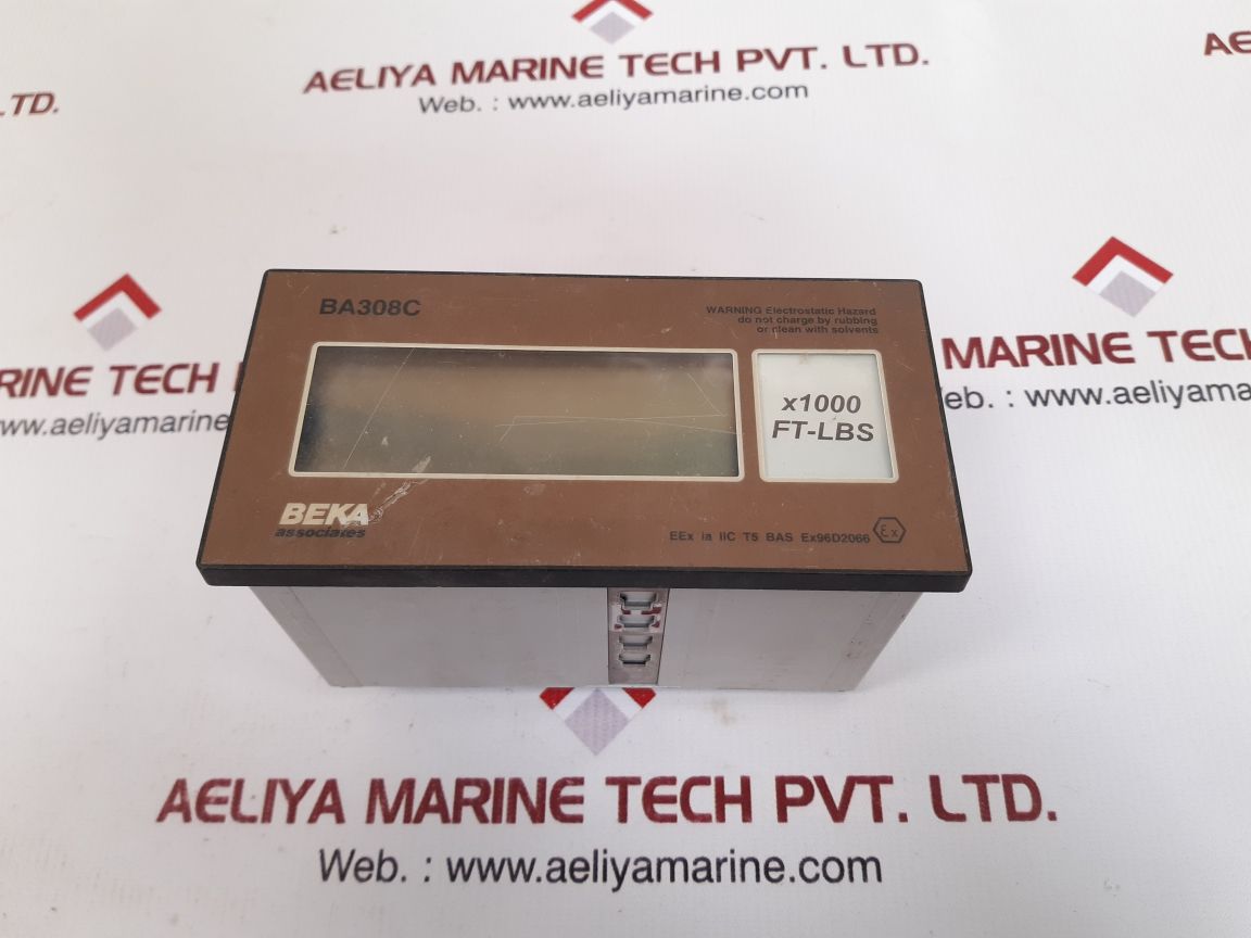 Beka Associates Ba308C 3 1/2 Digit Indicator Display. 00.0 To 120.0 4/20 Ma
