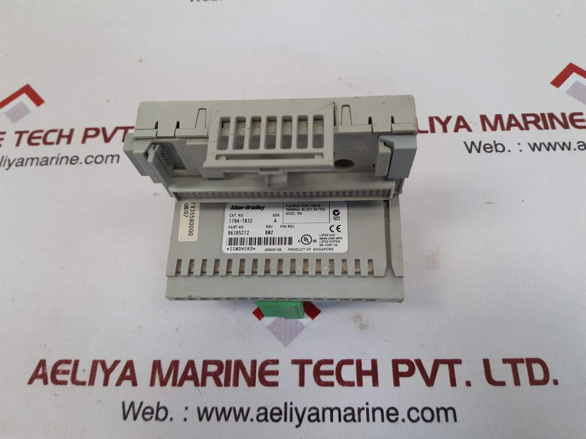 Allen-bradley 1794-tb32 Series. A 96385272 Flex Terminal Base Unit Rev. B02