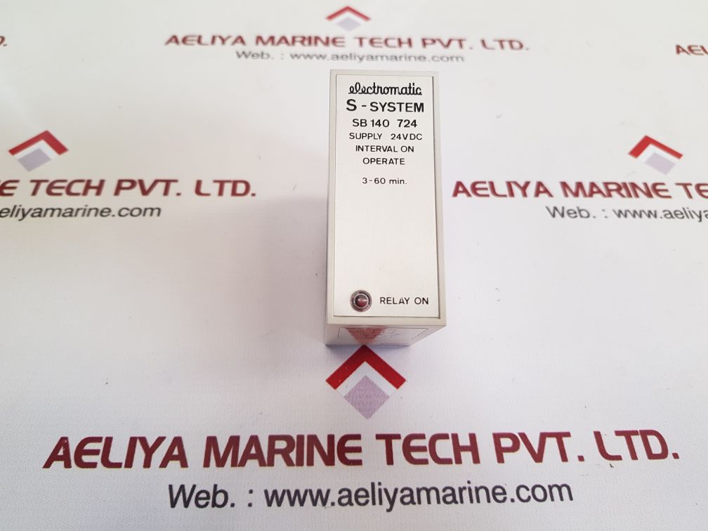 Electromatic S-system Sb 140 724 Delay Relay 3-60 Min. 24V Dc
