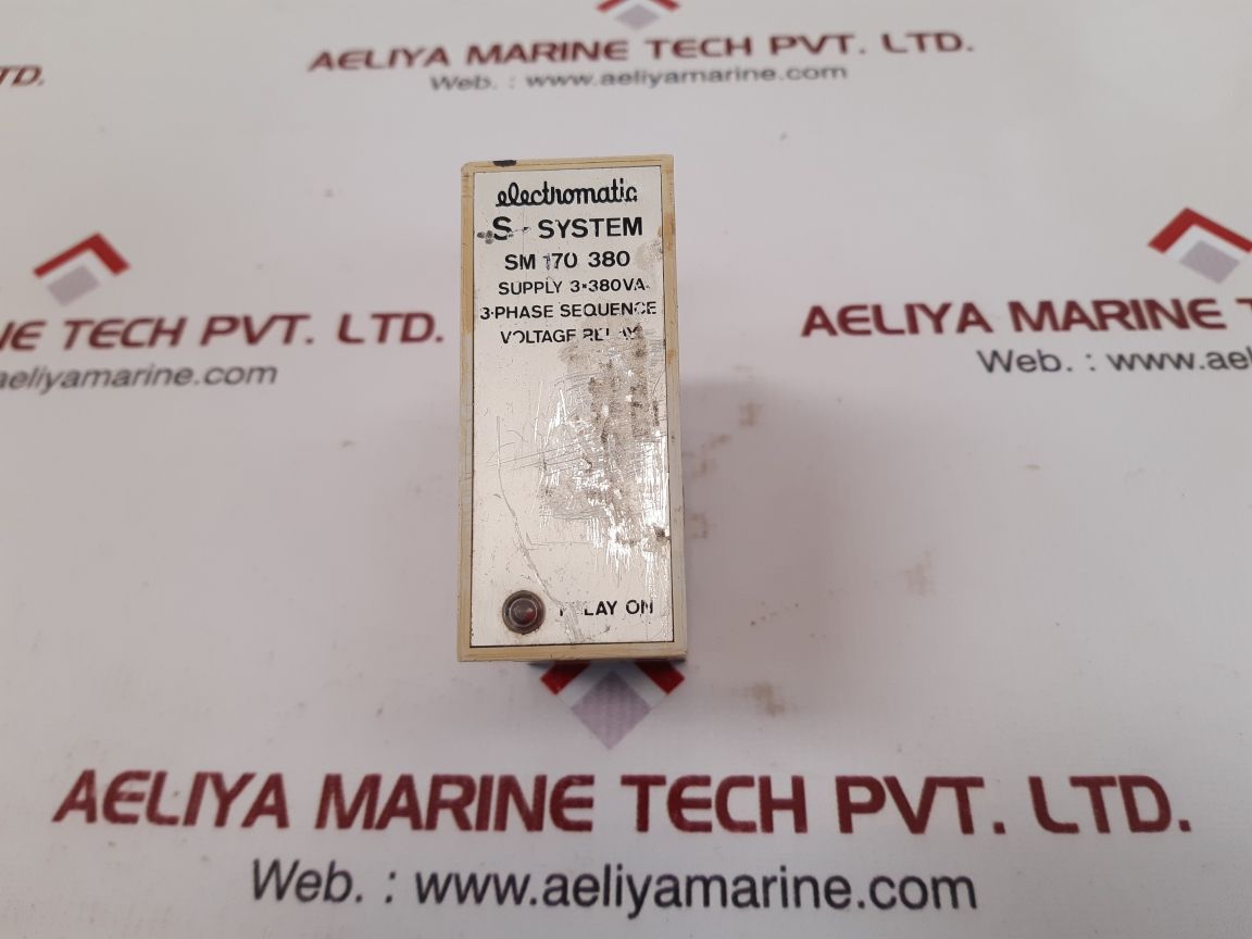 Electromatic S-system Sm 170 380 3-phase Sequence Voltage Relay