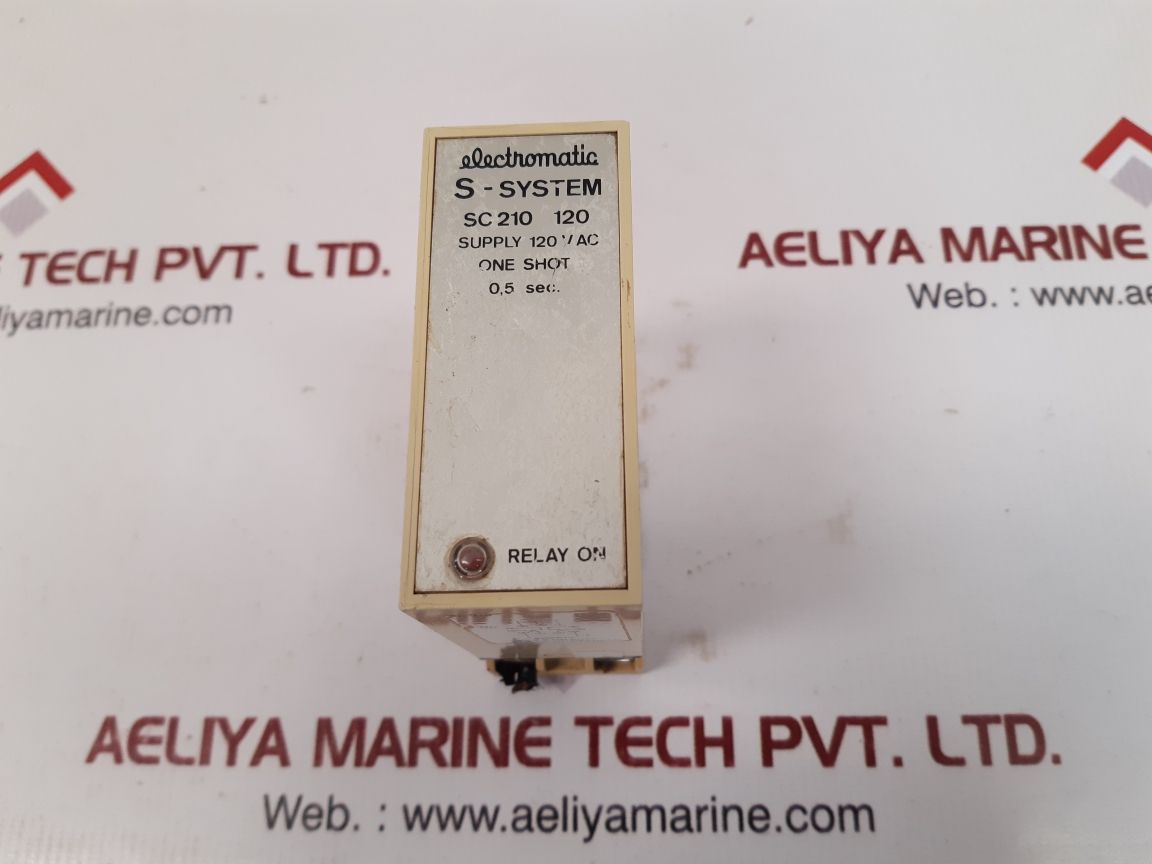 Electromatic Sc 210 120 S-system Time Delay Relay With Base 0,5 Sec