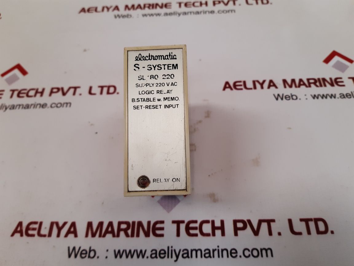 Electromatic S-system Sl 180 220 Logic Relay 220 Vac