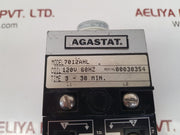 Agastat 7012Ahl Time Delay Relay 120V 60Hz 3-30 Minutes 600Vac 5A