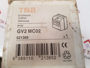 T & B Gv2 Mc02 Motor Protection Circuit Breaker Enclosure Ip 55