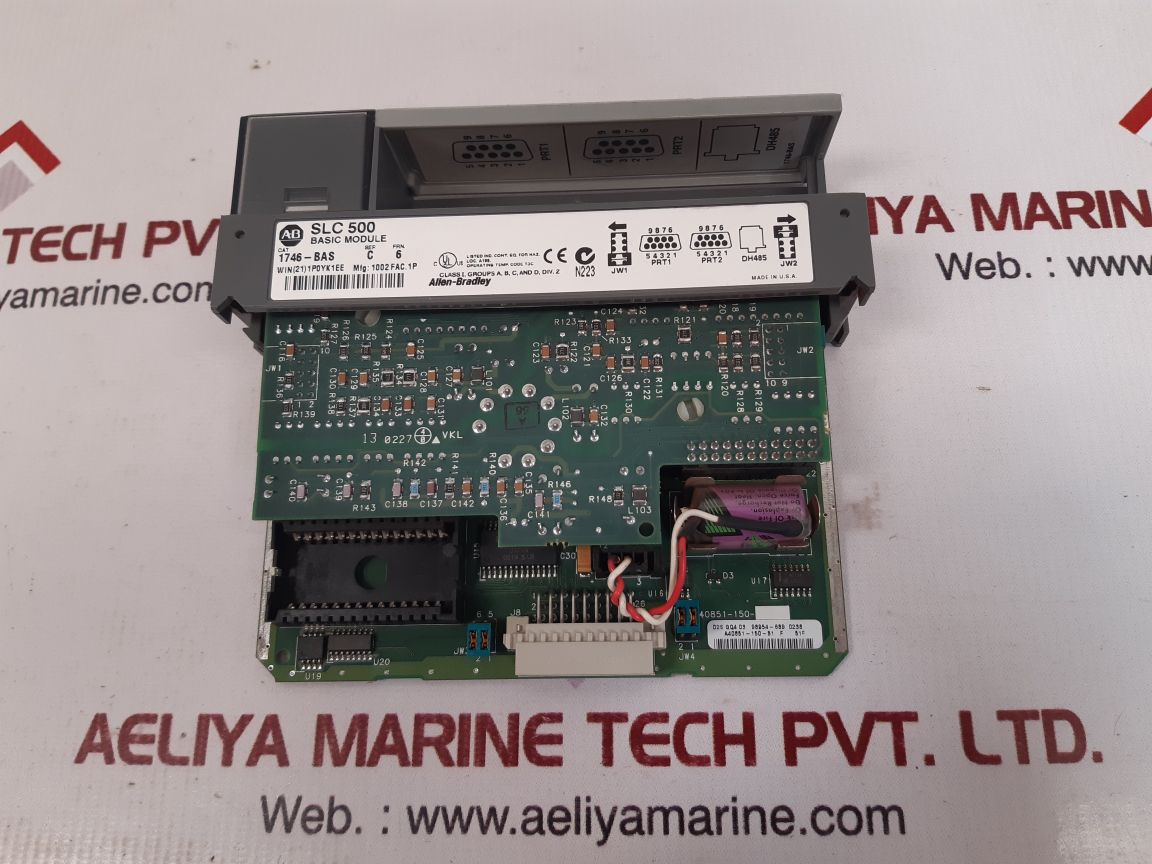 Allen-bradley Slc 500 Basic Module 1746-bas Series. C Frn. 6 94V-0