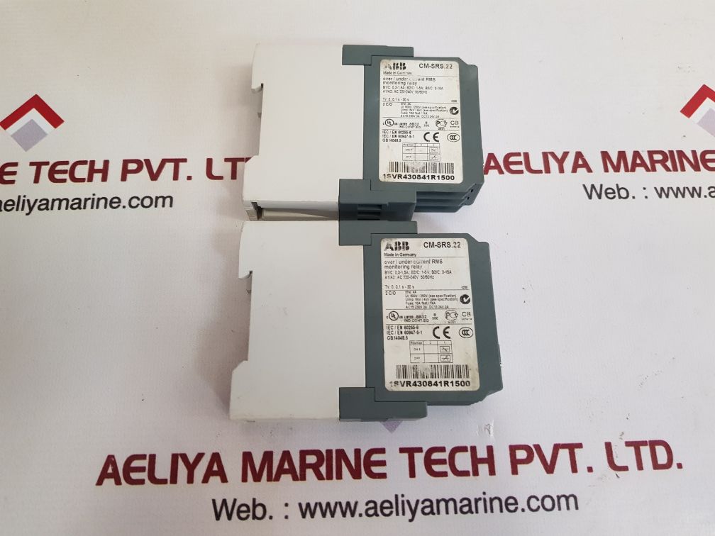 Abb Cm-srs.22 Over/ Under Current Rms Monitoring Relay 1Svr430841R1500 240V