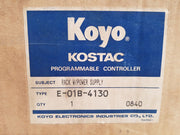 Koyo Electronics Kostac E-01B-4130 Programmable Controller Rack Esh-1Ctr
