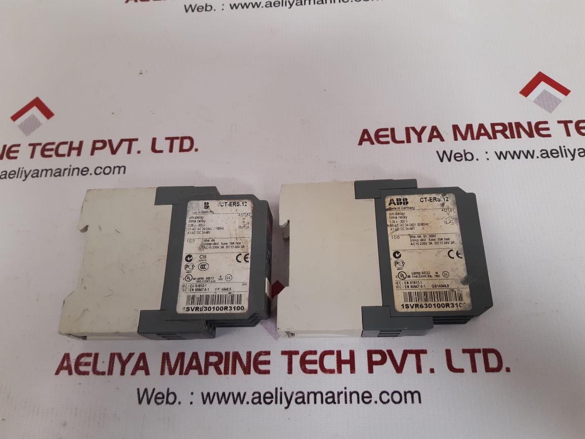 Abb Ct-ers.12 On-delay Time Relay 4A 300V 1Svr630100R3100